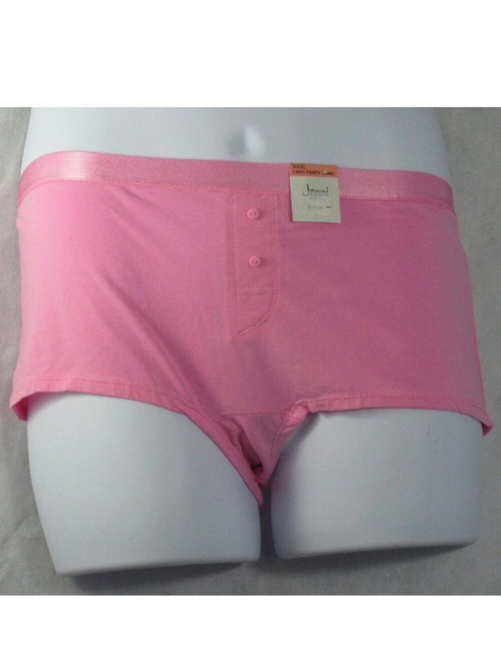 Jenni Women's Cotton Boyshort Panty Underwear, Cali Pink, 3XL